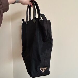Prada Nylon Logo Tote Bag Purse